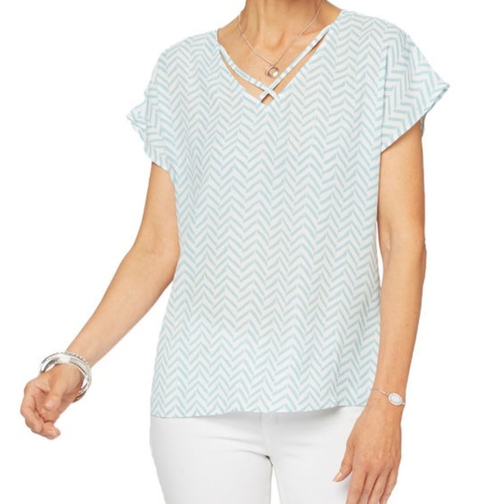 Light Purple V Neck Blouse * NWOT*